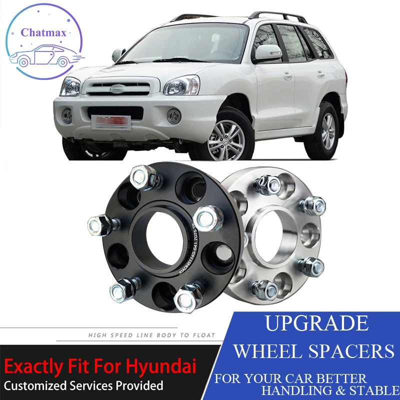

4 Pcs For Hyundai Series 5X114.3 67.1CB 25mm Thick Hubcenteric Black/White Coulor Wheel Spacer Adapters