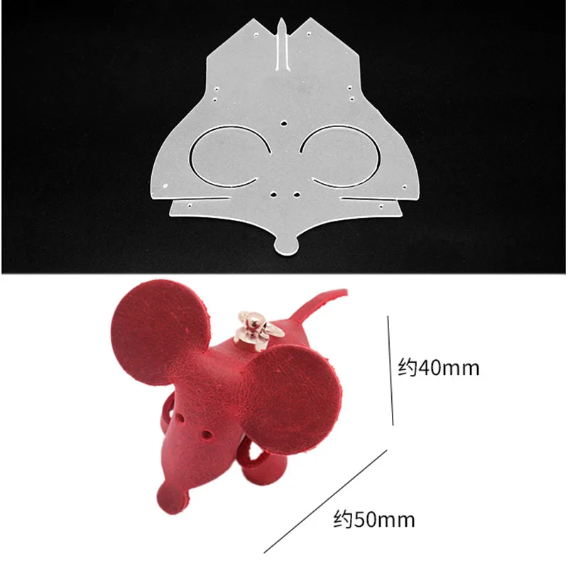 

Кожаная ручная работа DIY мультяшная мышь
