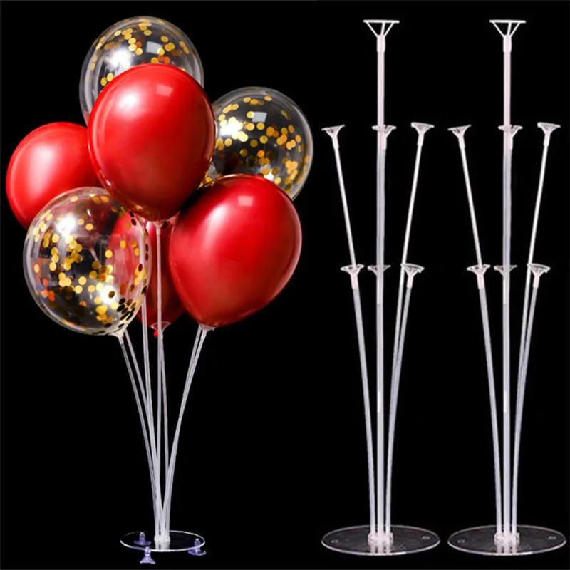 7 трубка подставка для воздушных шаров Поддержка держатель шарика Колонка