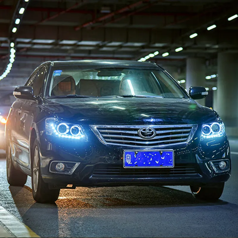 Автомобильные передние лампы для Toyota фара Camry 2009 2010 2011 головная лампа Angel Eye