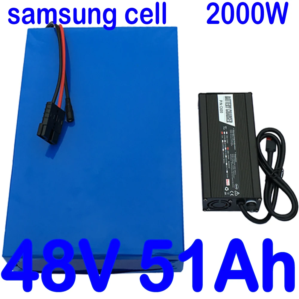 

48V 500W 1000W 2000W Ebike Battery Pack 48V 30AH 25AH 20AH 18AH 15AH 13AH 10AH Electric Bike Lithiuium Battery Use Samsung Cell