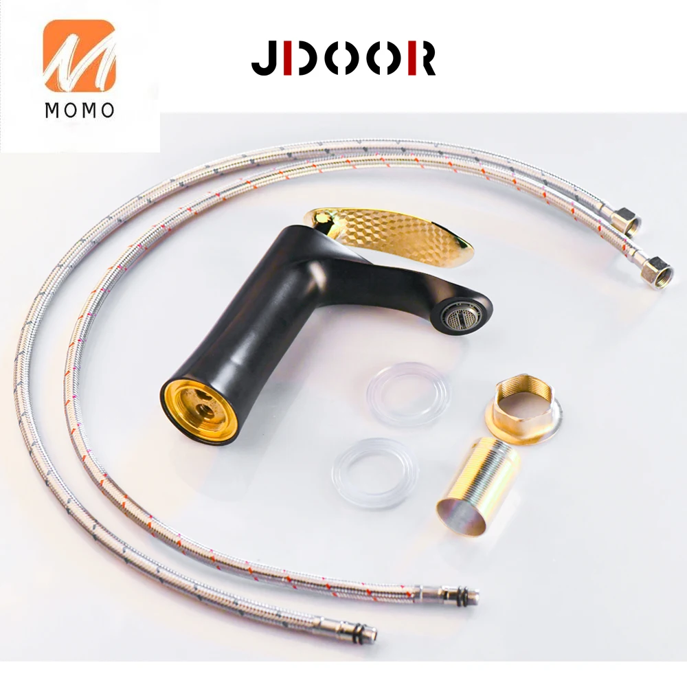 

New Designer Wash Single Lever Brass Mixer Gold Tap Bathroom Basin Faucet