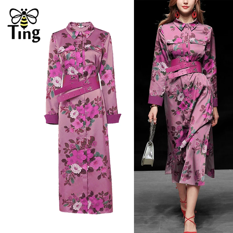 Женское винтажное платье средней длины с воротником лацканами|Женские платья| |