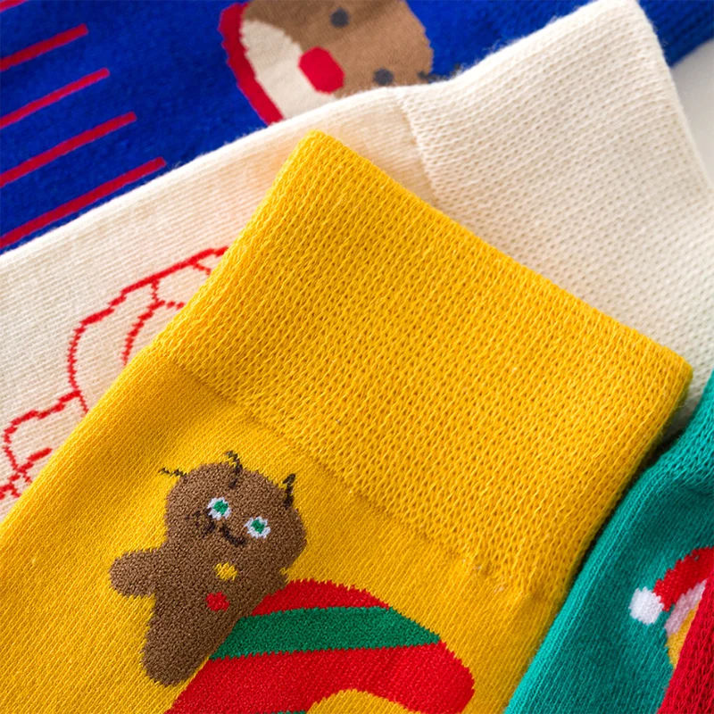 

Christmas Socks Cartoon Printed Funny Socks Cotton Warm Winter for Party New Year Long Socks Men Women Socks Cute Socks Gift