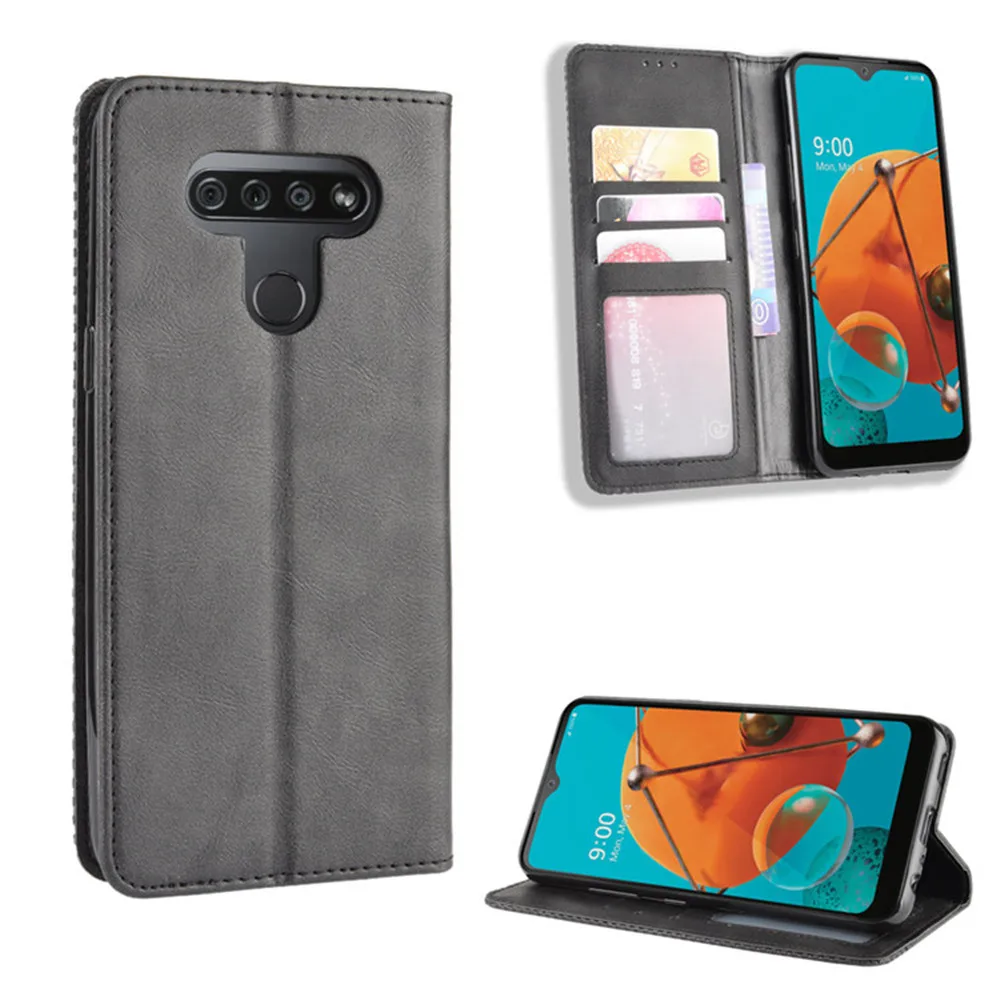 Чехол-книжка с магнитной застежкой из искусственной кожи для LG K51 Q51 K 51 Q LGK51 LGQ51
