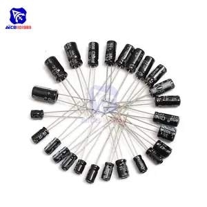 Diymore 210 шт.лот 25 значение 0.1F -220F электролитические алюминиевые конденсаторы в ассортименте набор