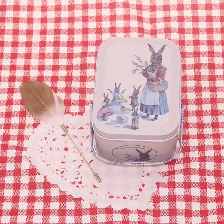 1Pc Metal Box New Arrival Vintage Small Suitcase Tin Candy Gift Box Home Organizer Jewelry Container Earphones Storage Box