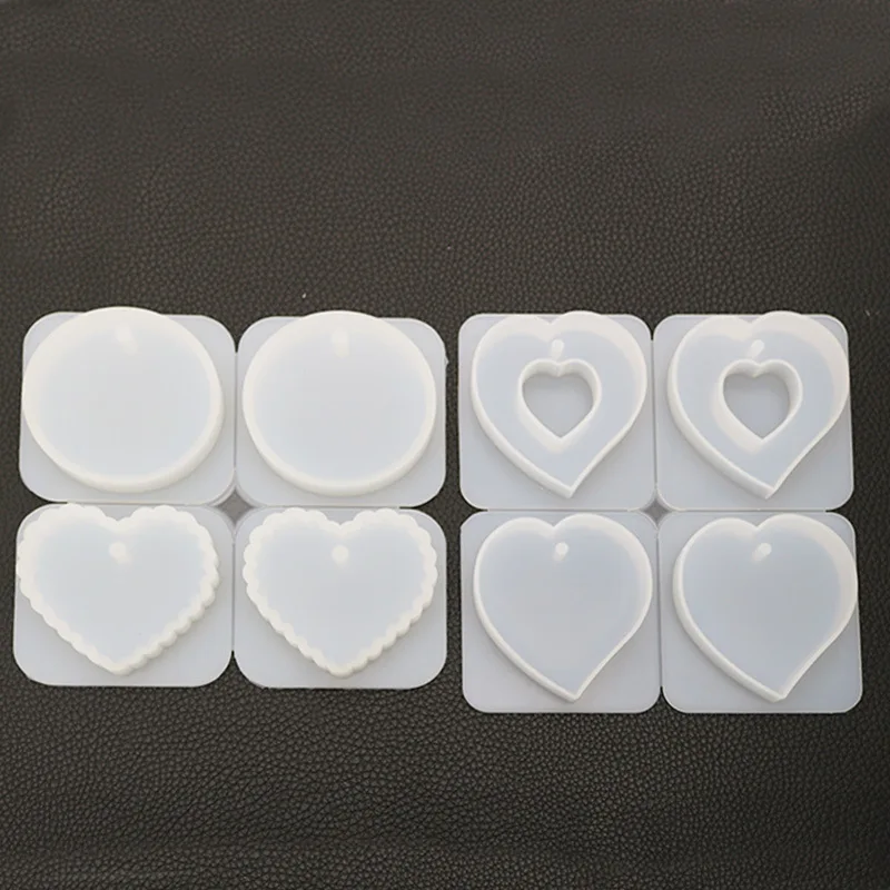 Прозрачный эпоксидный клей сделай сам форма в форме сердца круглая волна кулон