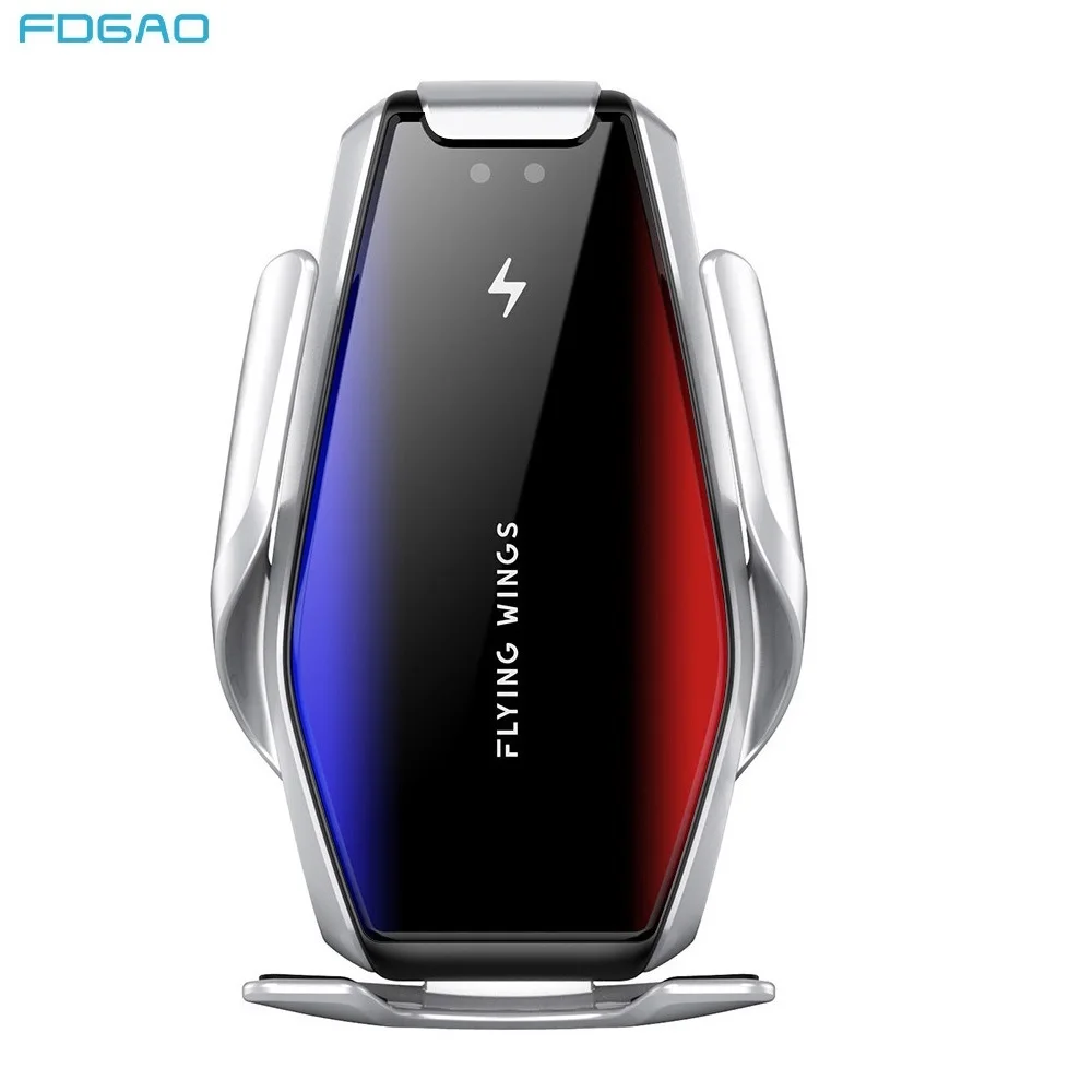 

Automatic Calmping 15W Fast Qi Car Wireless Charger For iphone 12 11 XS XR X 8 Air Vent Car Phone Holder For Samsung S10 S20 S21