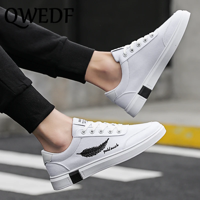 QWEDF 2019 Туфли с подошвой из вулканизированной резины для Для мужчин тенденция