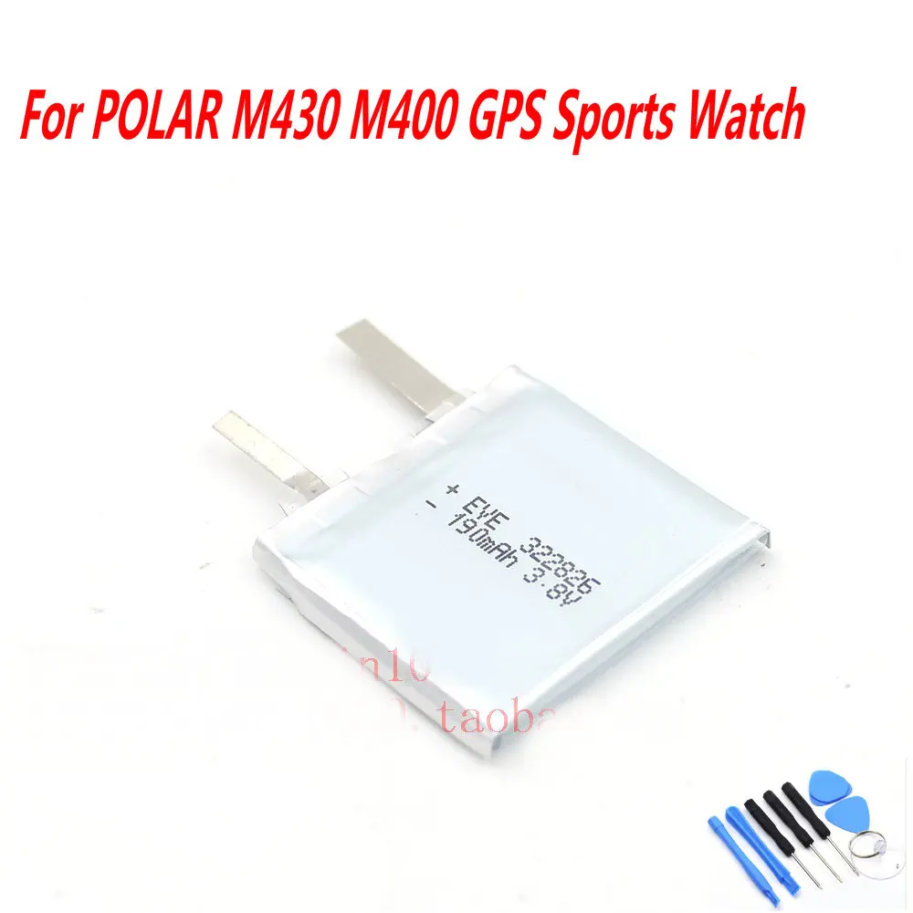 Высококачественный аккумулятор 3 7 в 190 мАч для POLAR M430 M400 GPS спортивные часы сменный