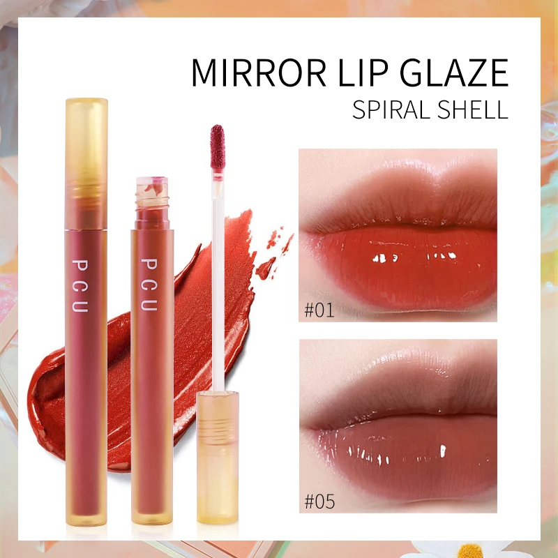

White Tube Gloss Labial Water-light Mirror Lip Glaze Not Fade Lip Tint Lasting Moisture Cosmetic Lipstick Maquillaje TSLM1