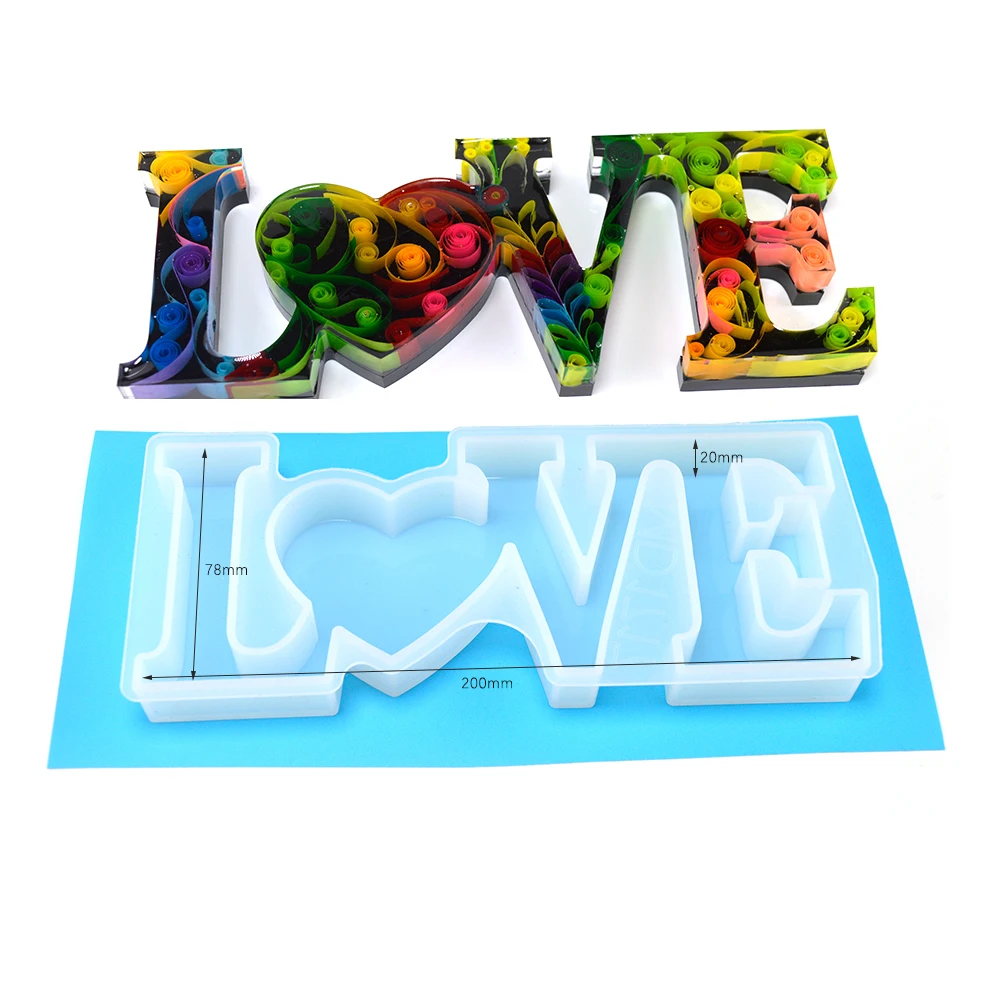 Сделай сам с надписью LOVE алфавит для торта эпоксидная смола форма силиконовые