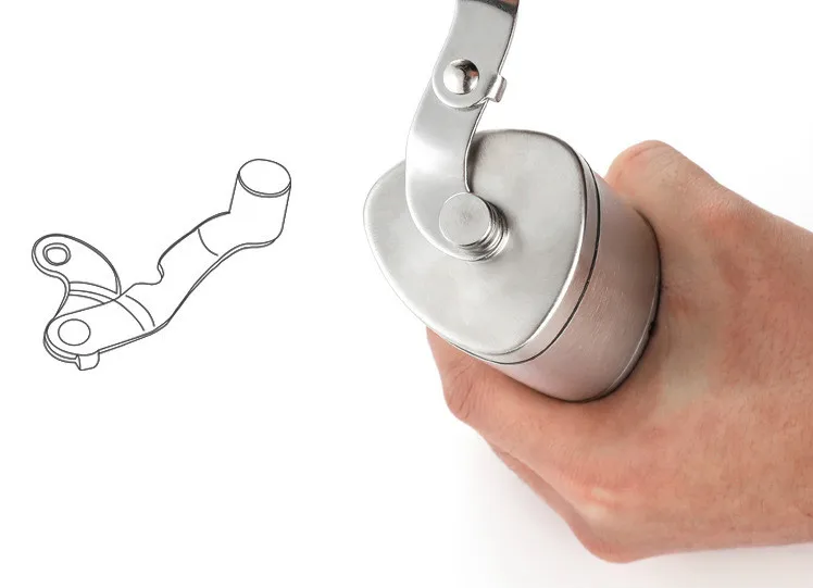 Портативная кофейная керамика мельница из нержавеющей стали ручная для кофе 40 г