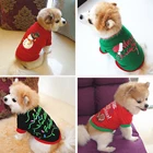 Стильная Рождественская Одежда для животных, одежда для собак для маленьких средних собак, жилет, рубашка, костюм для щенков, пуделя, померанского чихуахуа