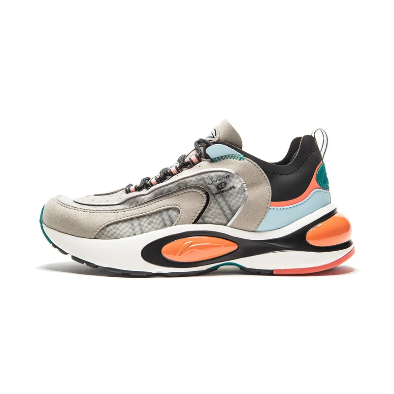 Li-Ning/женские кроссовки V8 с подушкой, LN CLOUD LITE, Ретро стиль, дышащие, с подкладом, спортивная обувь для папы, кроссовки ARHP128 XYP912 - Цвет: ARHP128-1H