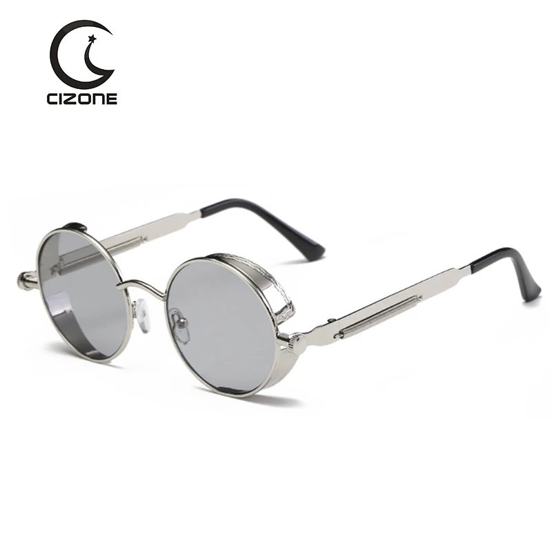 Модные солнцезащитные очки в стиле стимпанк для мужчин и женщин Ретро стиль