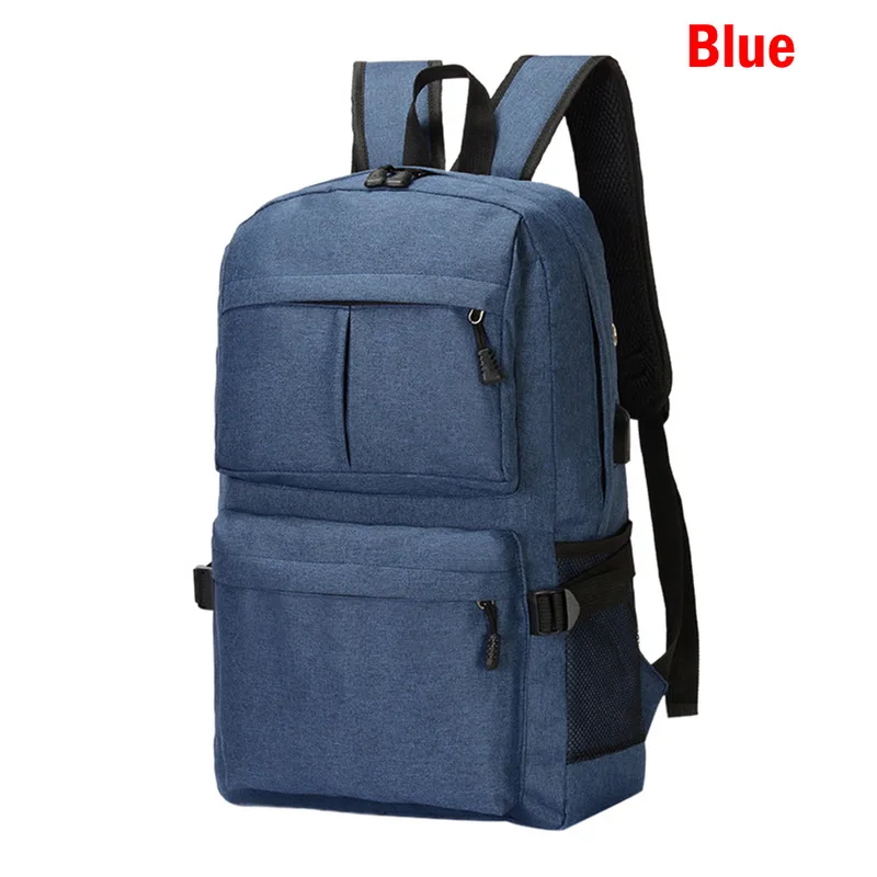 blue WENYUJH ноутбук Usb рюкзак сумки для книг для школы рюкзак повседневный рюкзак Оксфорд холщовая емкость модный мужской рюкзак - Цвет: blue