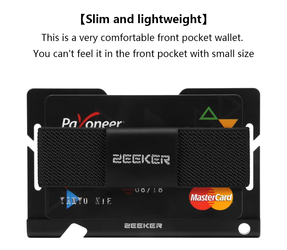 

Alloy Wallet Minimalism Metal Rfid Blocking Front Pocket Wallet With Bottle Opener Credit Card Holder Wallet Home Office Storage