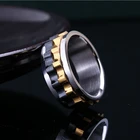 Новое креативное вращающееся кольцо из титановой стали, парные кольца, мужская и женская игрушка-антистресс для аутизмадобавленияСДВГтревоги EDC