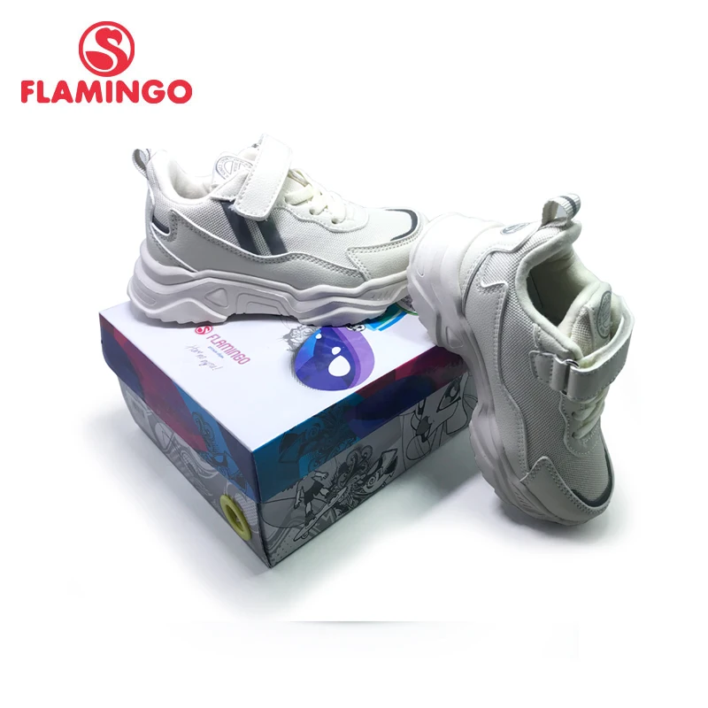 FLAMINGO orthotics function pig skin insole Hook&ampLoop breathable Spring girl sneaker separate box free shipping 201K-NQ-1616 | Детская