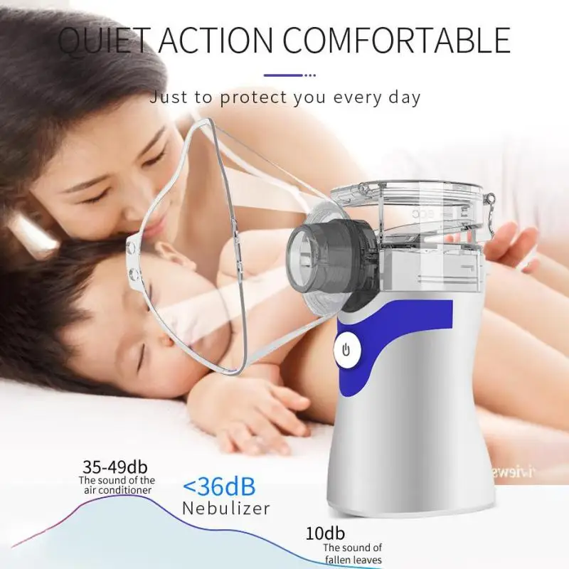 

Dreamburgh Nebulizer Inhaler Health Care Handheld Ultrasonic Compression Atomizer Ultrasonic Nebulizer for Kids Adult Inhaler