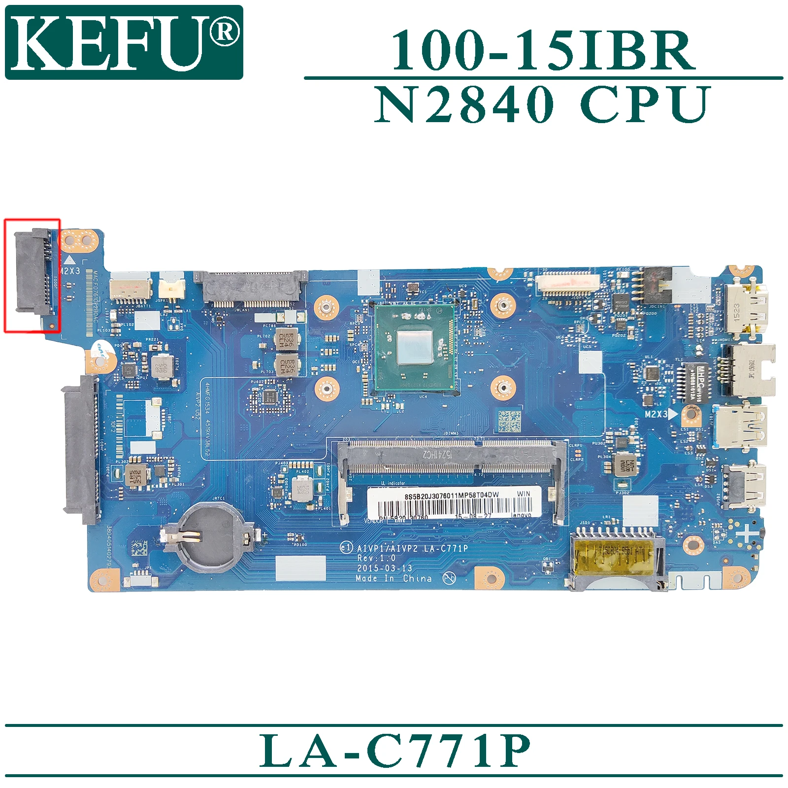 KEFU LA-C771P      Lenovo 100-15IBR  N2840     