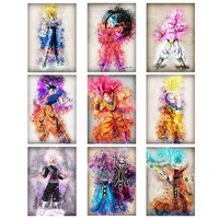 japanese anime cartoon canvas painting dragon ball monkey king posters and prints print mural picture wall art home decoration