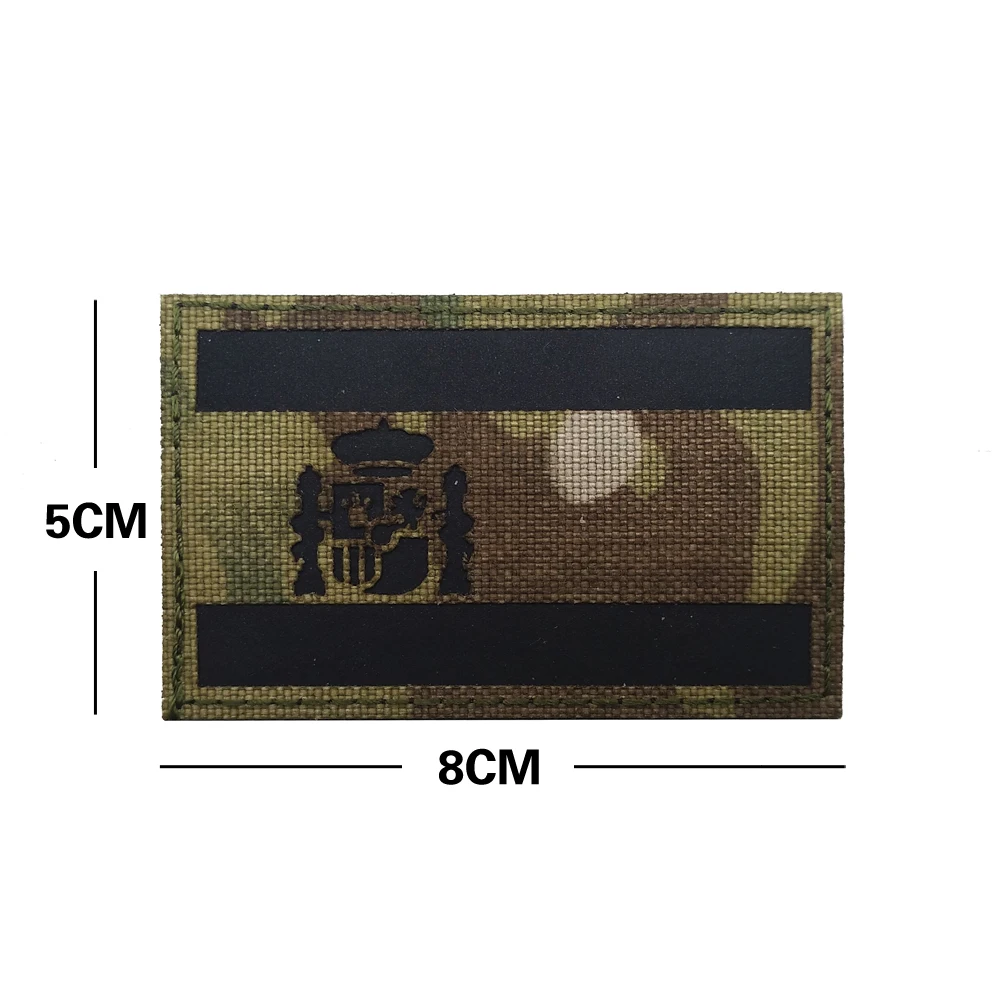 Национальный флаг светоотражающий значок с вышивкой нашивка тактика мораль