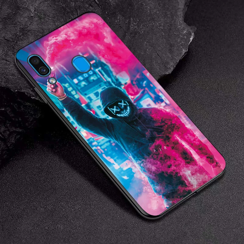 TPUBLK650 Чехол для телефона для samsung Galaxy A10 A20E A30 A40 A60 чехол бампер для samsung A50 A70 черный чехол ТПУ чехол A30S A50S A70S A2 ядро - Цвет: TPUBLK650
