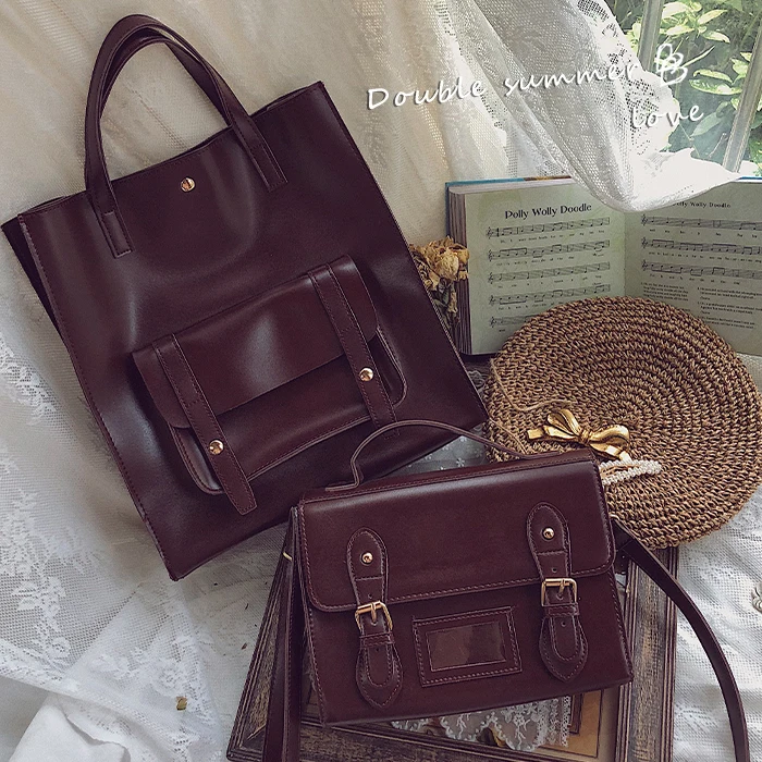 

Женская сумка-мессенджер из ПУ кожи, в стиле ретро