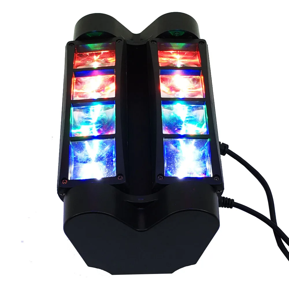 VR светодиодный светильник с эффектом паука прожектор движущейся головкой 8x3 Вт