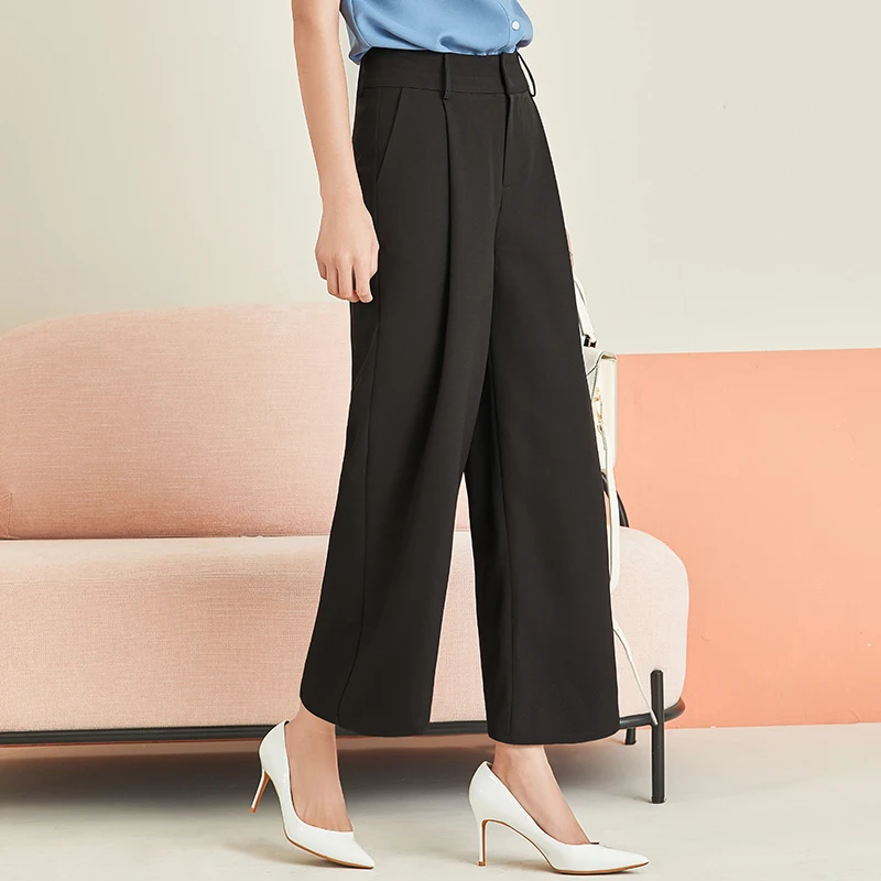 

Muye широкие женские 2021; Сезон весна-осень; Для похудения с завышенной талией, свободные укороченные брюки для девочек; Обтягивающая корейски...