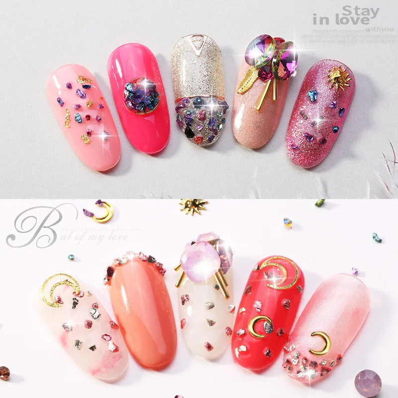 1 коробка 3D Стразы набор разнообразные сделай сам драгоценные камни новый