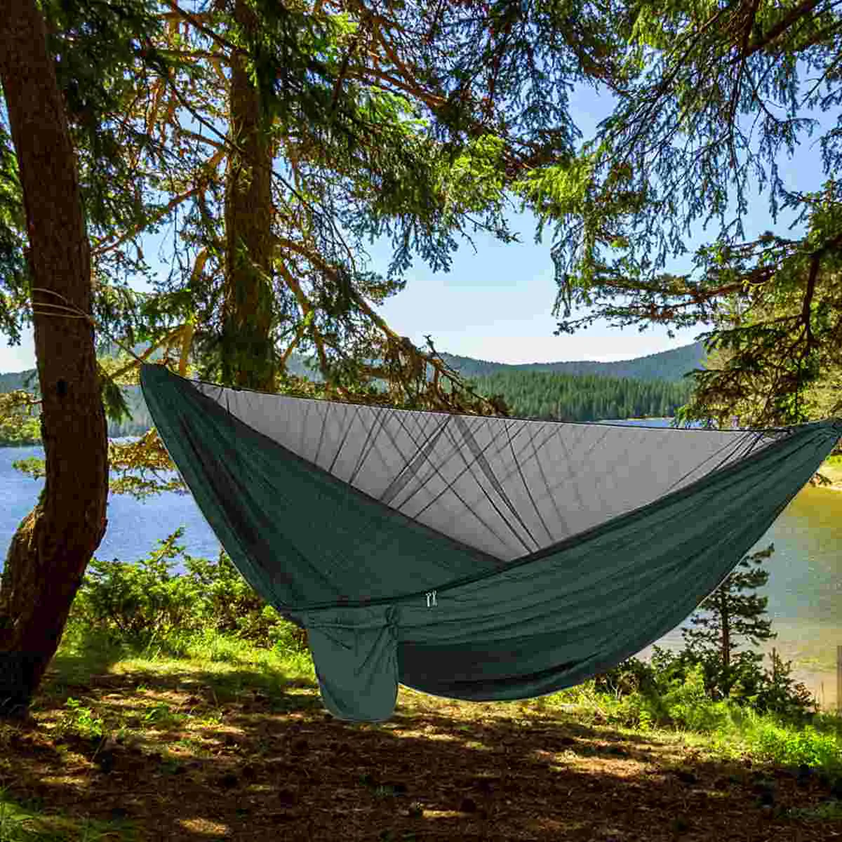 

1 Set Outdoor Hammock Tent with Waterproof Canopy Awning Sunshade Set