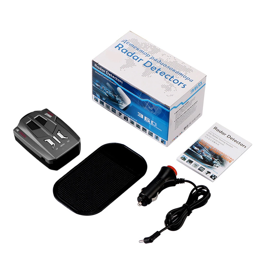 

New Hot V9 Automotive Radar Detector Radar Speed Detector Voice Alert Warning 16 Band Auto LED Display English / Russian Version