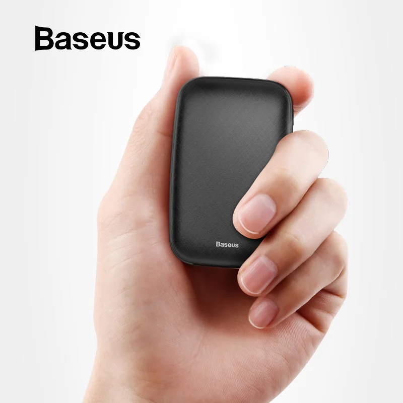 Baseus mi ni power Bank 10000 мАч для iPhone X Xs Max портативный внешний аккумулятор power bank для samsung S9 S8 Note9 Xiaomi mi 9