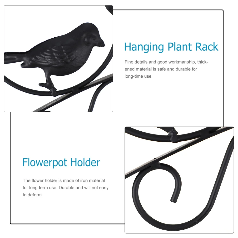 

1 Set Wrought Iron Shelf Wall-mounted Storage Rack Basket Flowerpot Shelf