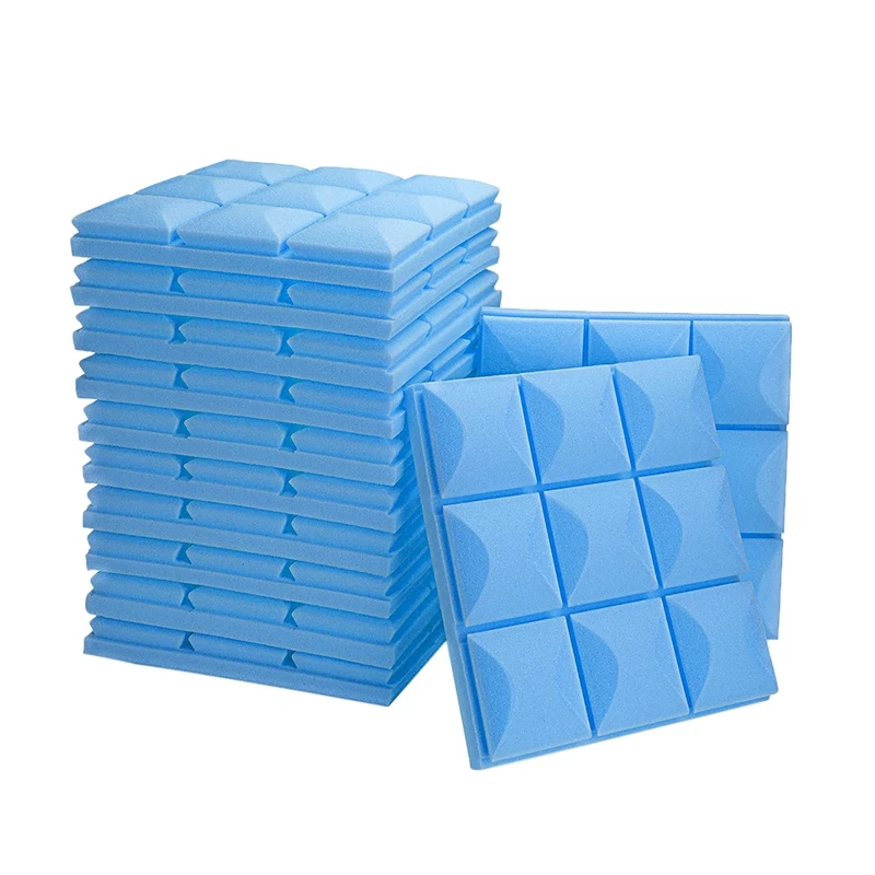 

Набор из 12 Акустические панели, 2X12X12 дюймов акустическая пена Studio клиновые плитки звук панелей Звукоизоляция изоляции поглощая пены