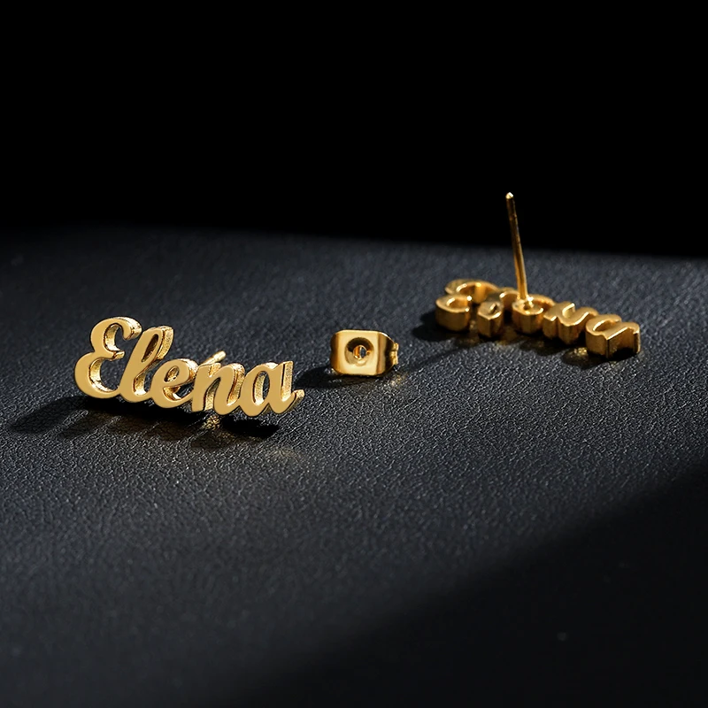 Именные серьги Aretes de Mujer Oorbellen персонализированные ювелирные изделия