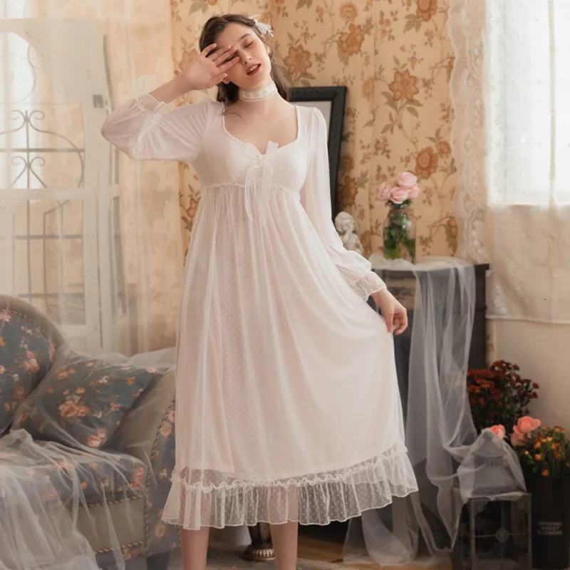 Новая Осенняя сексуальная ночная рубашка в стиле ретро С Рисунком бабочки