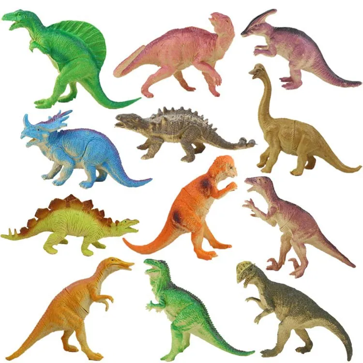 

12Pcs Hot Jurassic Simulation Dinosaur Model Toy Plastic Dinosaur Toy Tyrannosaurus BOY And Girl Birthday Decoration Gift K33