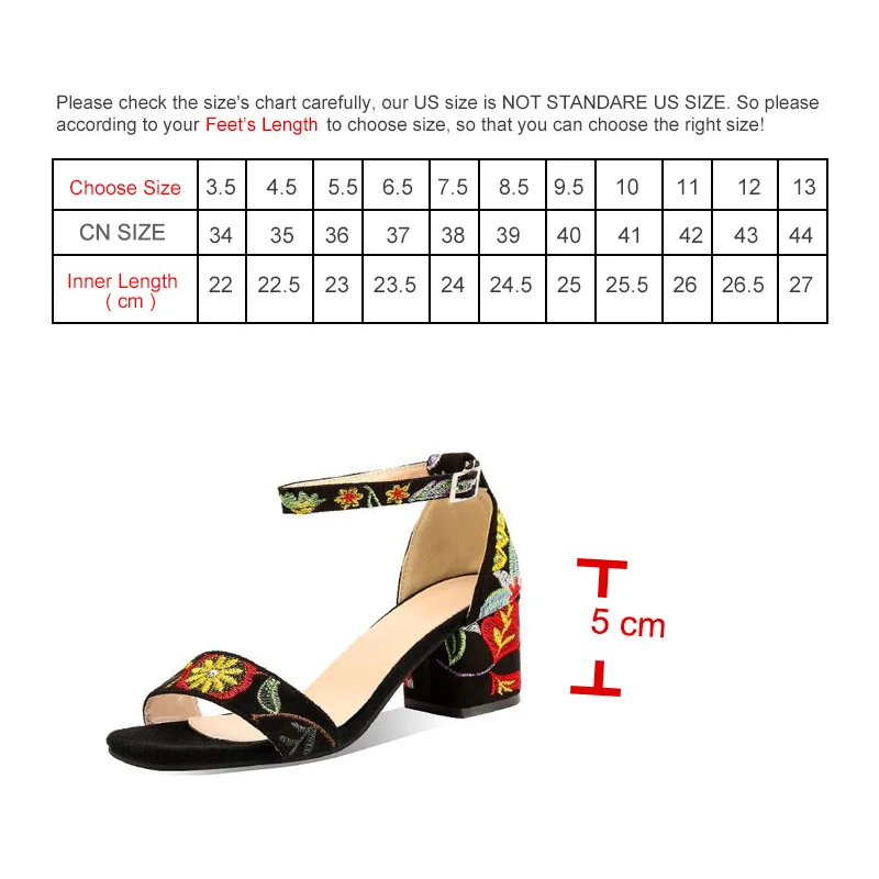 Женские сандалии на высоком каблуке с вышивкой и ремешком щиколотке 41 Лето