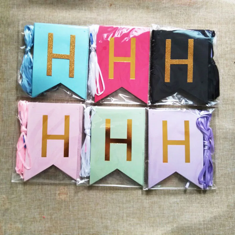 Многоцветный баннер с днем рождения детский воздушный шар из фольги для душа