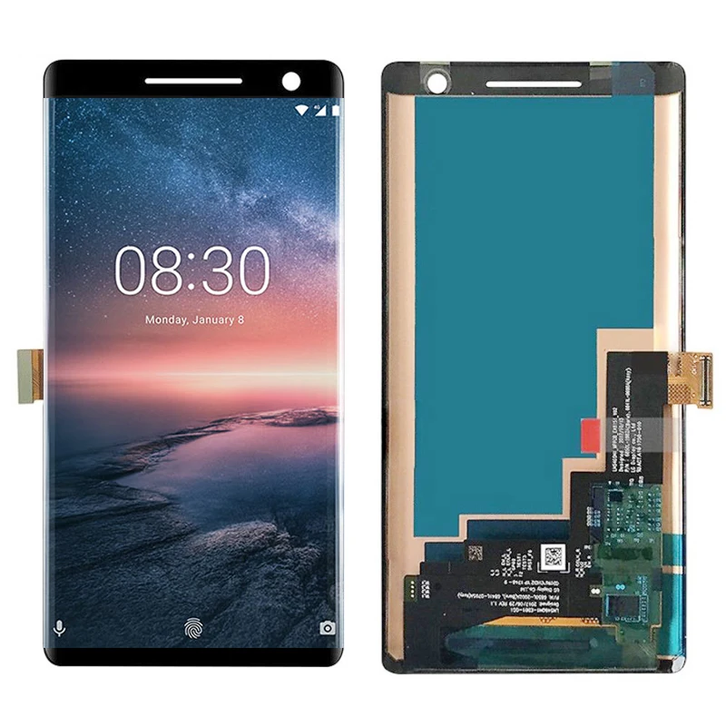 Для Nokia 8 Sirocco ЖК-дисплей+ сенсорный экран с дигитайзером в сборе рамка для Nokia 8 Sirocco lcd