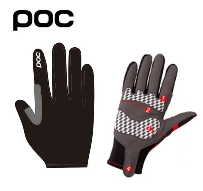 

Велосипедные перчатки POC, велосипедные перчатки с закрытыми пальцами, ветрозащитные спортивные мужские и женские перчатки с сенсорным экра...