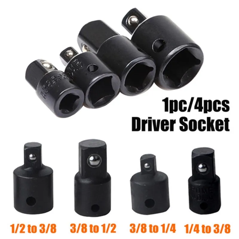 

1pc/4pcs 1/4 3/8 1/2 Drive Socket Adapter Converter Reducer Air Impact Craftsman Socket Wrench Adapter Hand Tools Set