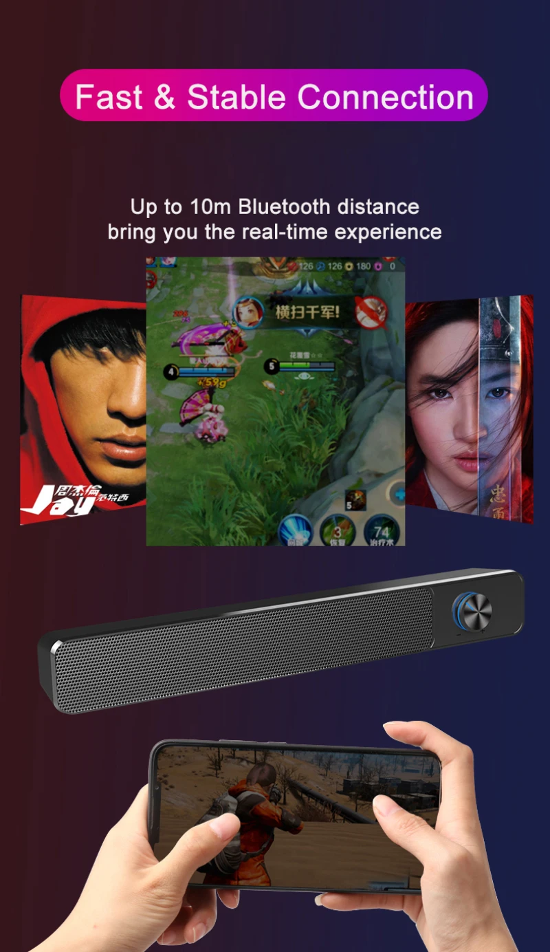 Поддержка AUX TF сабвуфер громкий динамик Проводная Беспроводная басовая Колонка