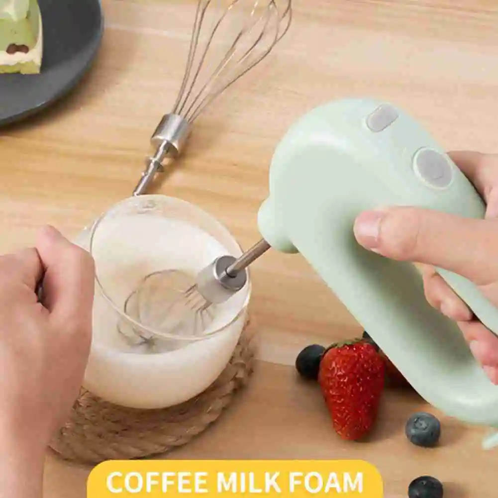 Электрический венчик с двойной палочкой бытовой миксер для яиц крема торта