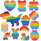 Динозавр антистресс игрушки для снятия стресса радужные пузырьки антистрессовые игрушки для взрослых и детей сенсорные игрушки